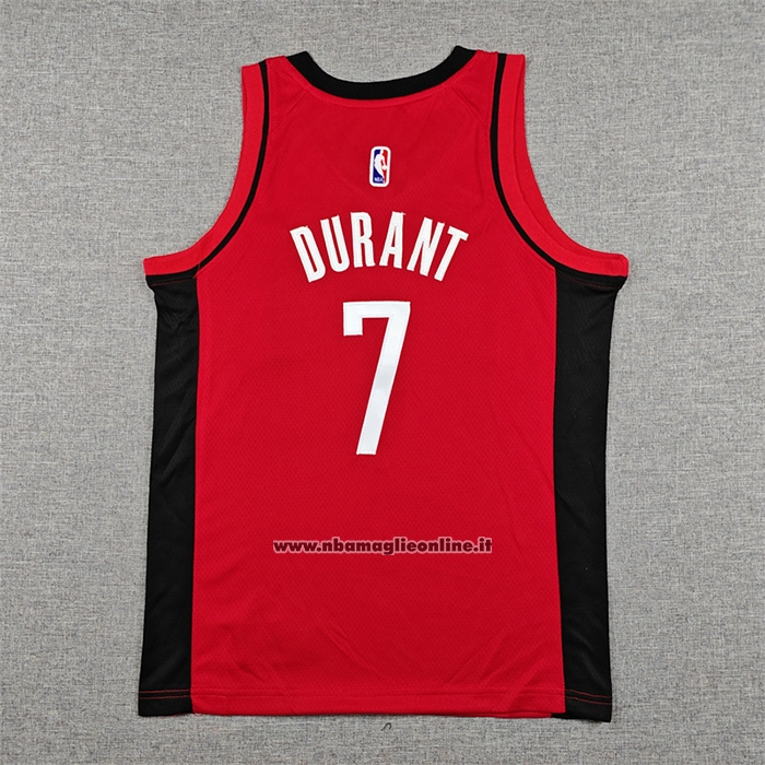 Maglia Bambino Houston Rockets Kevin Durant No 7 Icon 2025-26 Rosso
